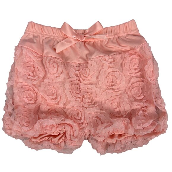 Girls Rose Pattern Sleeveless Top & Shorts Set Size 6 Pink - Picture 7 of 8